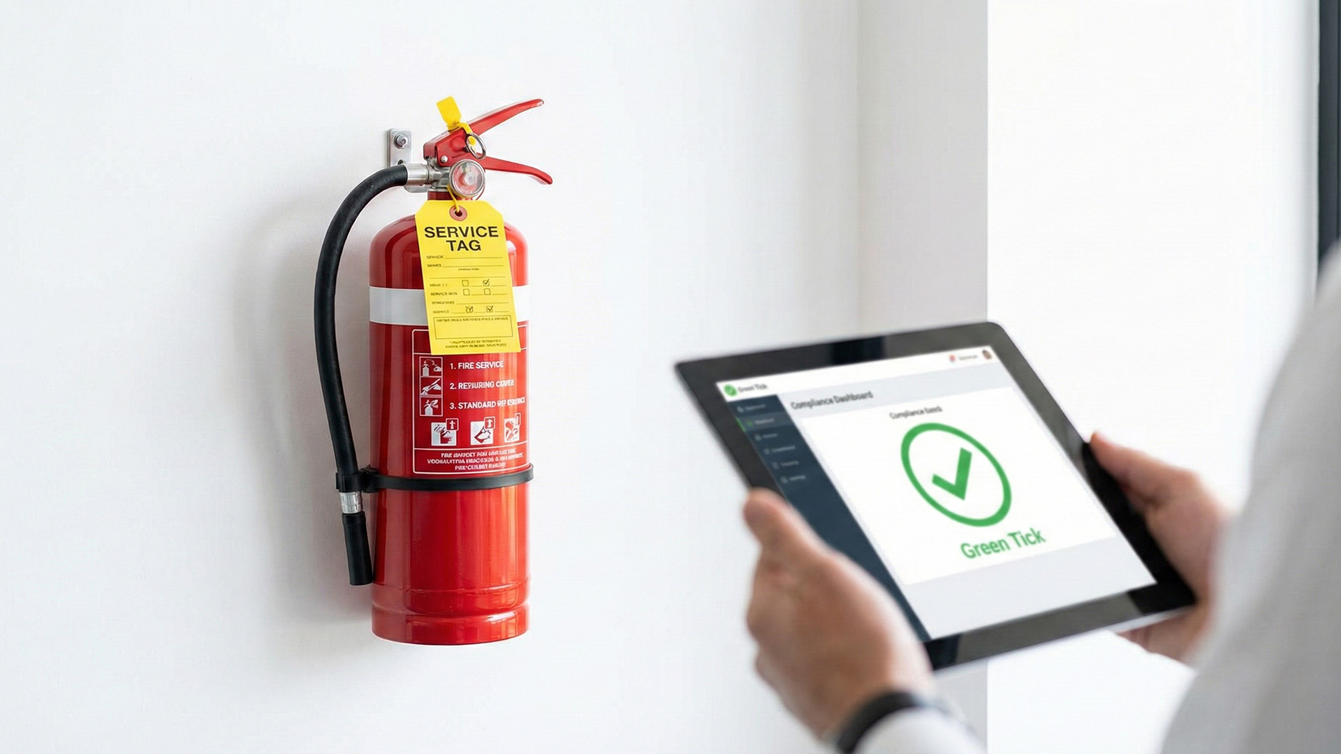 This wide-angle shot in a warehouse setting is all about empowerment and control. It visually represents the outcome of upskilling your staff – a confident team member who is ready to take charge of workplace safety.